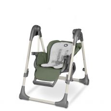 Стільчик для годування з функцією гойдання Lionelo Laurice Green Olive